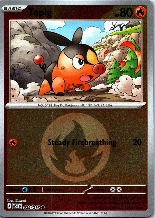 Tepig - 029/217 - Common reverse Energy symbol