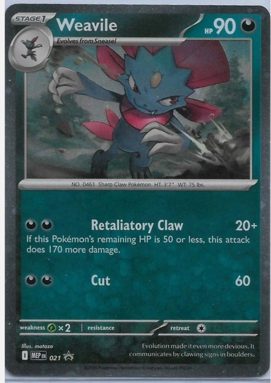 Weavile - MEP021 - Holo Promo