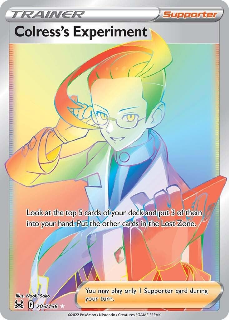 Colress´s Experiment - 205/196 - full art hyper rare