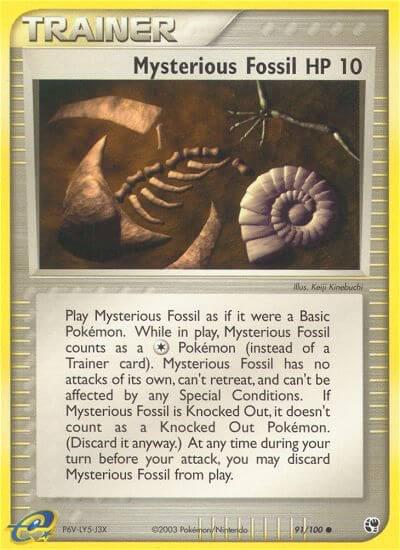 Mysterious Fossil HP10 - 91/100 - Common