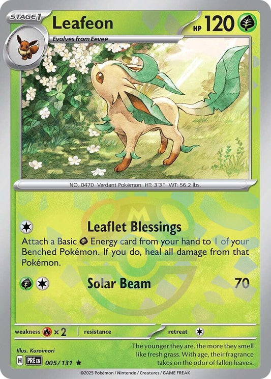 Leafeon - 005/131 - Rare Master Ball