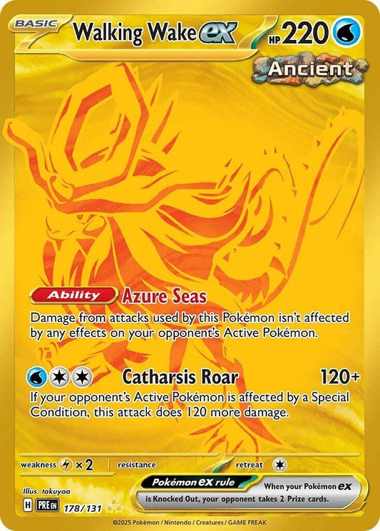 Walking Wake EX - 178/131 - Ultra Rare Gold