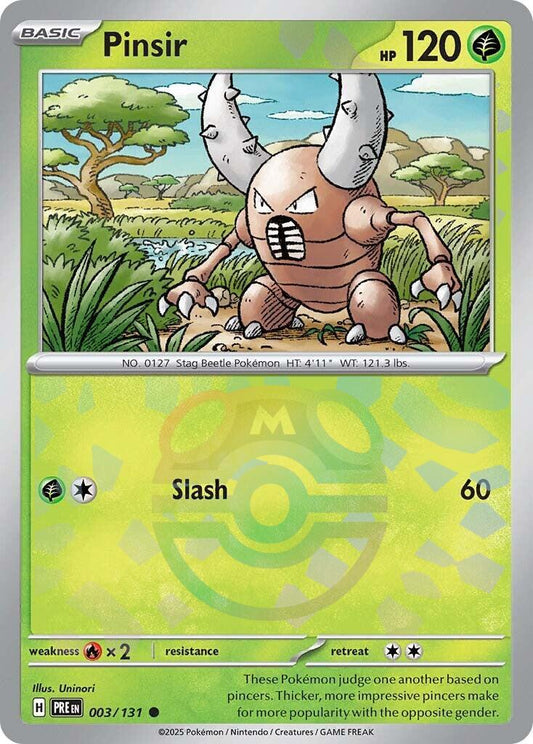 Pinsir - 003/131 - MasterBall Holo