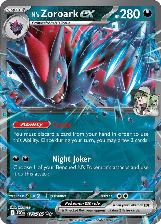 N´s Zoroark ex - 137/217 - Ultra rare