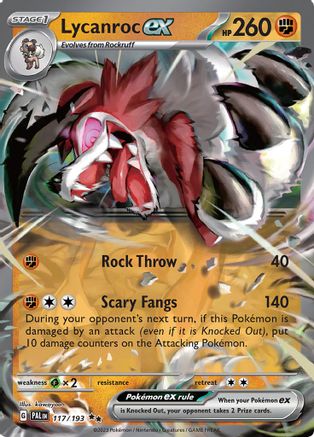Lycanroc EX - 117/193 - Ultra Rare