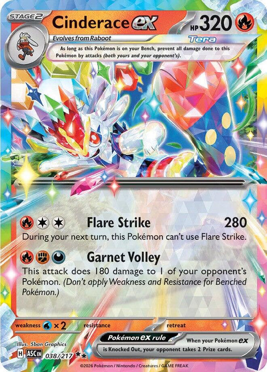 Cinderace ex - 038/217 - Ultra Rare