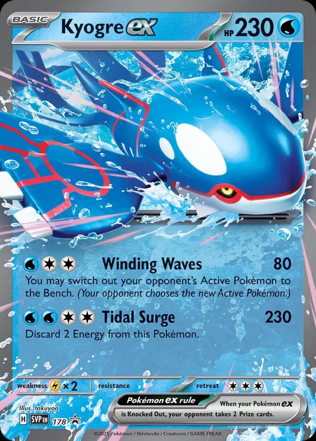 Kyogre EX - SVP178 - Promo