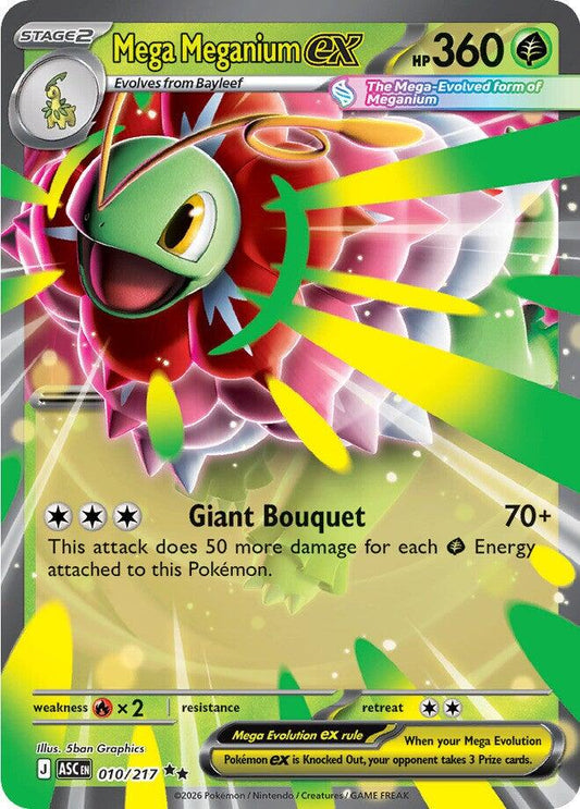 Mega Meganium ex - 010/217 - Ultra Rare