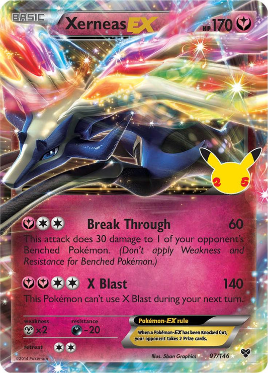 Xerneas EX - 97/146 - Ultra Rare . 25th
