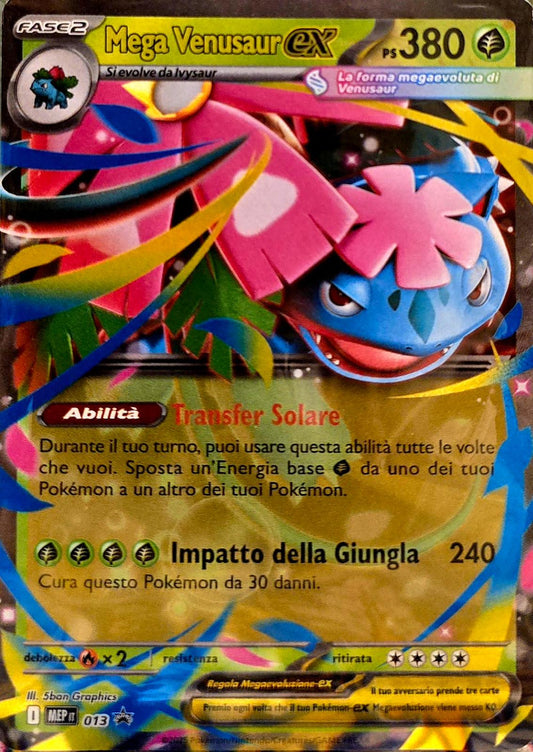 Mega Venusaur ex - MEP013 - Ultra rare Jumbo lenticular