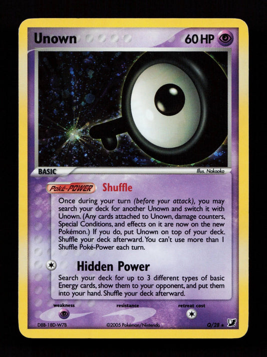 Unown - Q/28 - Holo rare