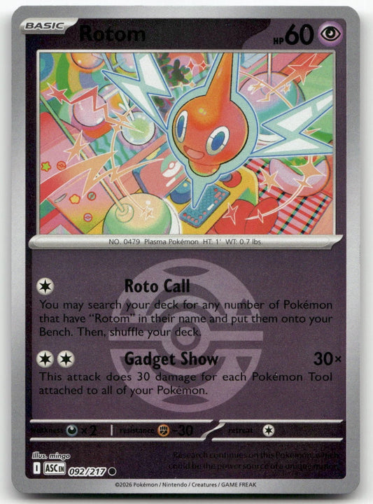 Rotom - 092/217 - Common reverse Dusk Ball