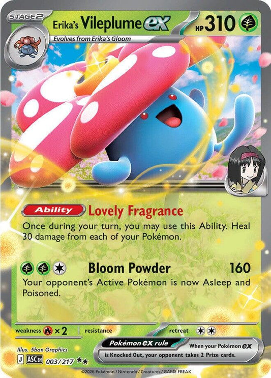 Erika´s Vileplume ex - 003/217 - Ultra Rare
