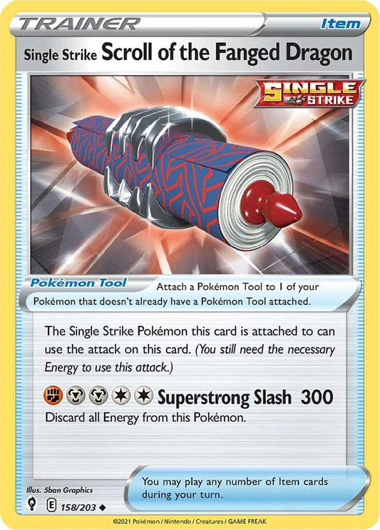 Scroll of the Fanged Dragon Single Strike - 158/203 - uncommon