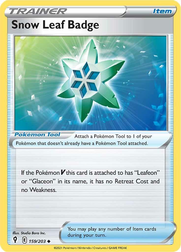 Snow Leaf Badge - 159/203 - uncommon