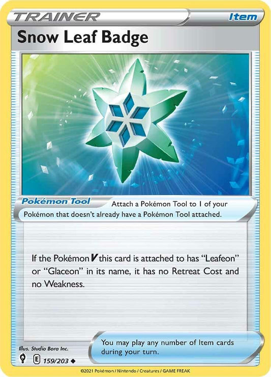 Snow Leaf Badge - 159/203 - uncommon