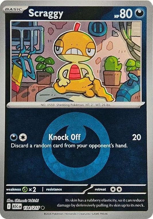 Scraggy - 134/217 - Common reverse Energy symbol
