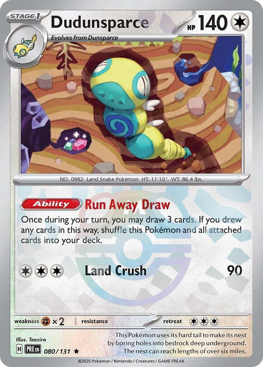 Dudunsparce - 080/131 - Masterball Holo