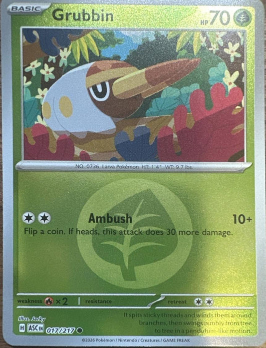 Grubbin - 017/217 - Common reverse Energy Symbol