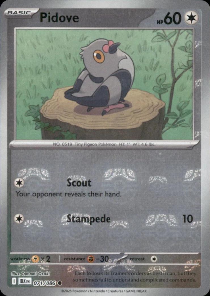 Pidove - 071/086 - Common Reverse Master Ball