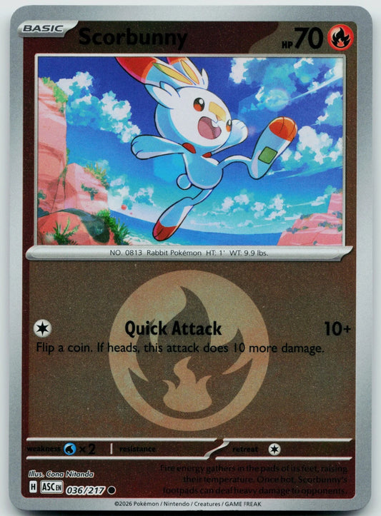 Scorbunny - 036/217 - Common reverse Energy Symbol