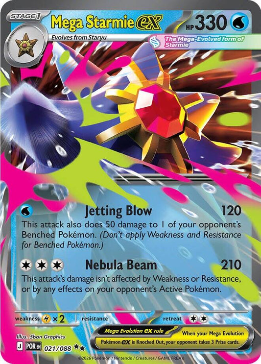 Mega Starmie ex - 021/088 - Ultra Rare