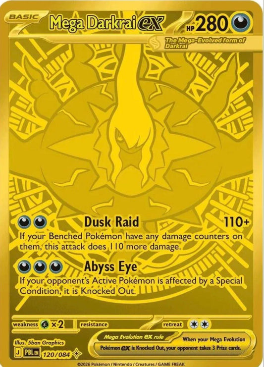 Mega Darkrai ex - 120/084 - Secret Rare Gold