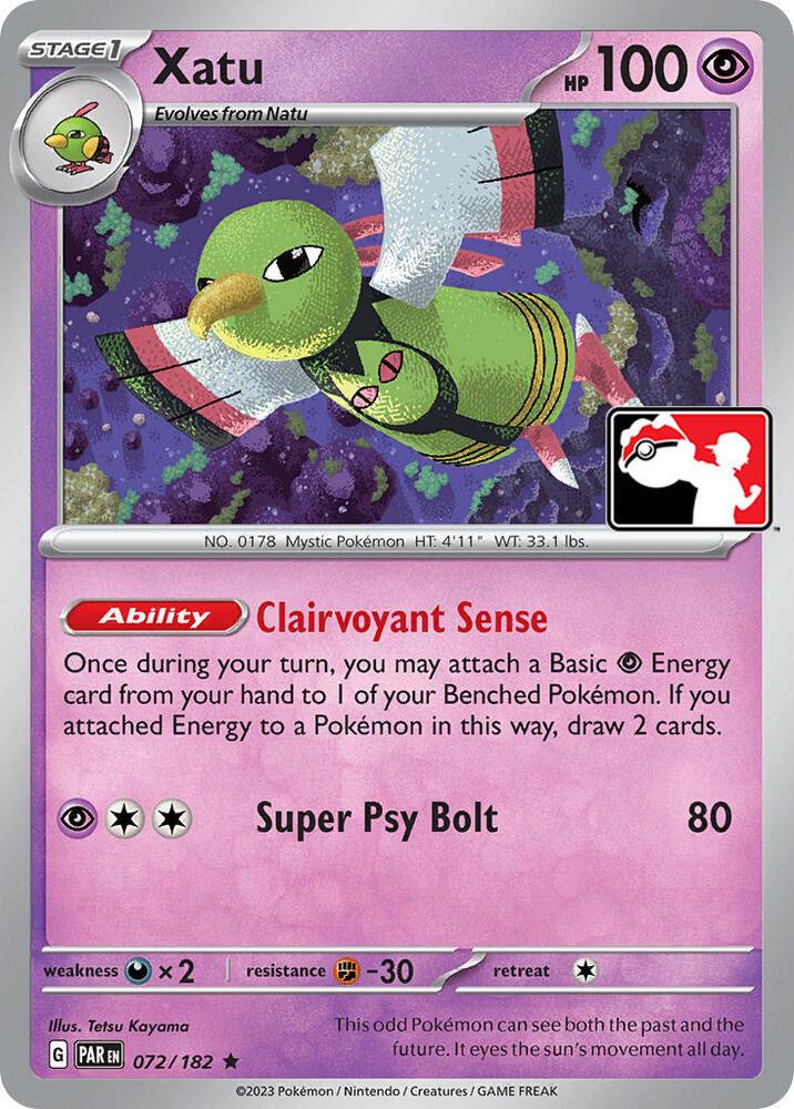 Xatu - 072/182 - Rare - Prize Pack