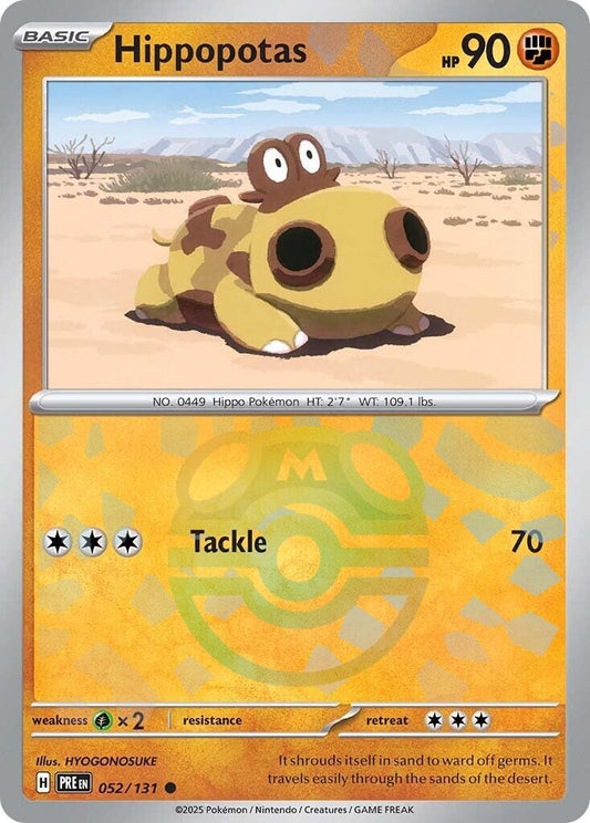 Hippopotas - 052/131 - Masterball Holo
