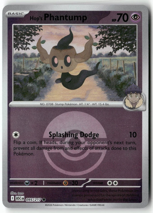 Hop´s Phantump - 095/217 - Common reverse Pokeball
