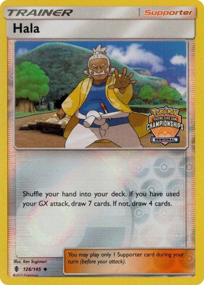 Hala - 126/145 - Uncommon Reverse Regional Championship Stamped
