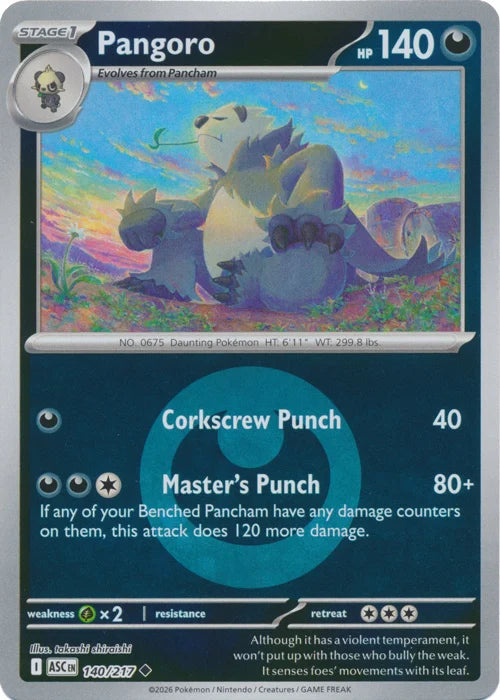 Pangoro - 140/217 - Uncommon reverse Energy symbol