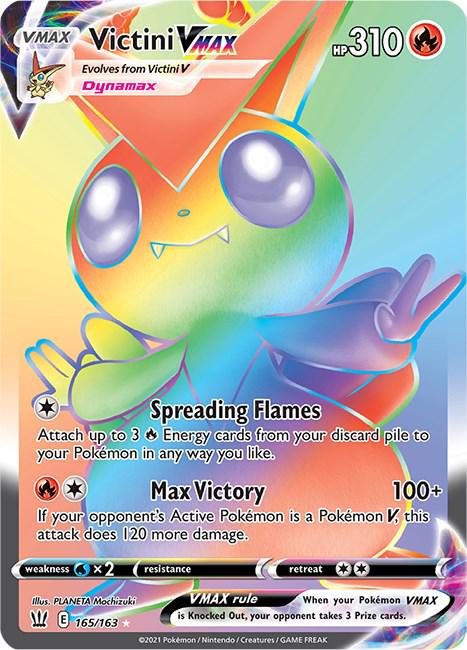Victini VMAX - 165/163 - Rainbow Hyper Rare