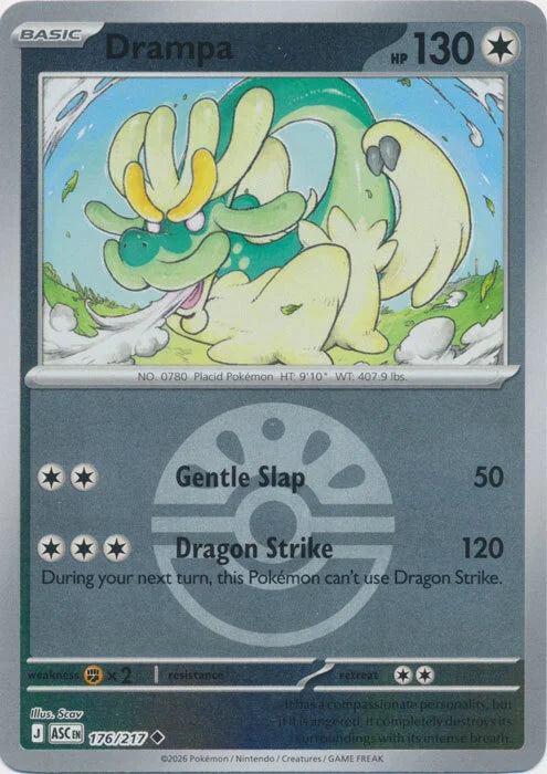 Drampa - 176/217 - Uncommon reverse