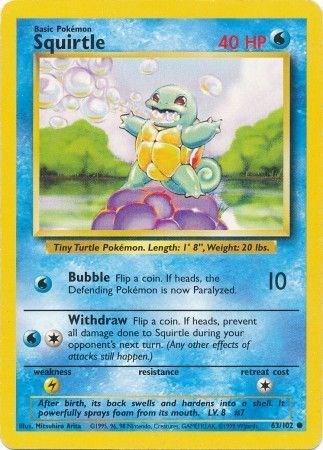 Squirtle - 63/102 - Common