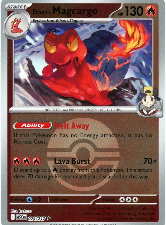 Ethan´s Magcargo - 024/217 - Rare Reverse pokeball