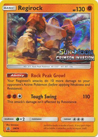 Regirock - SM74 - Prerelease Promo