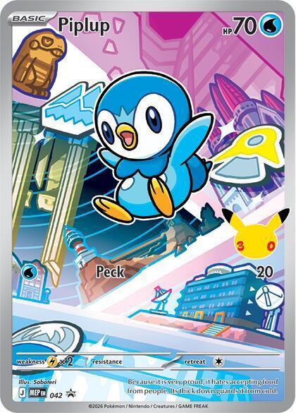 Piplup - MEP042 - Full art Promo