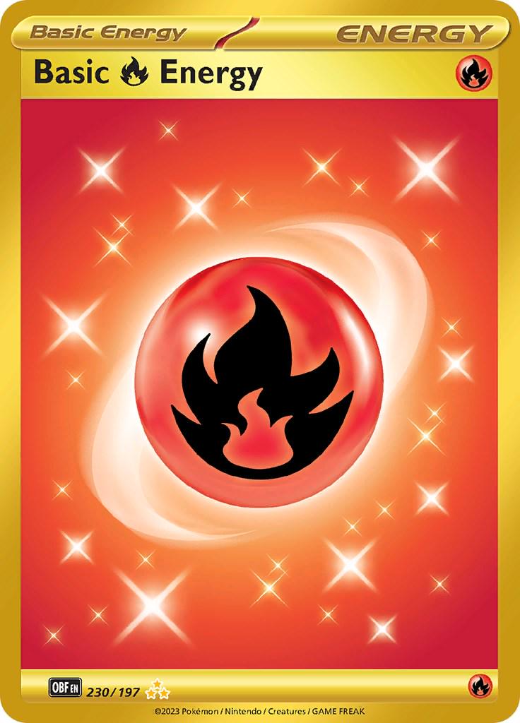 Fire Basic Energy - 230/197 - Secret Rare Gold