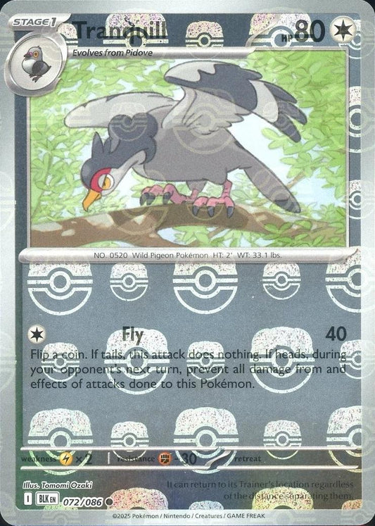 Tranquill - 072/086 - Common - Reverse - Master Ball
