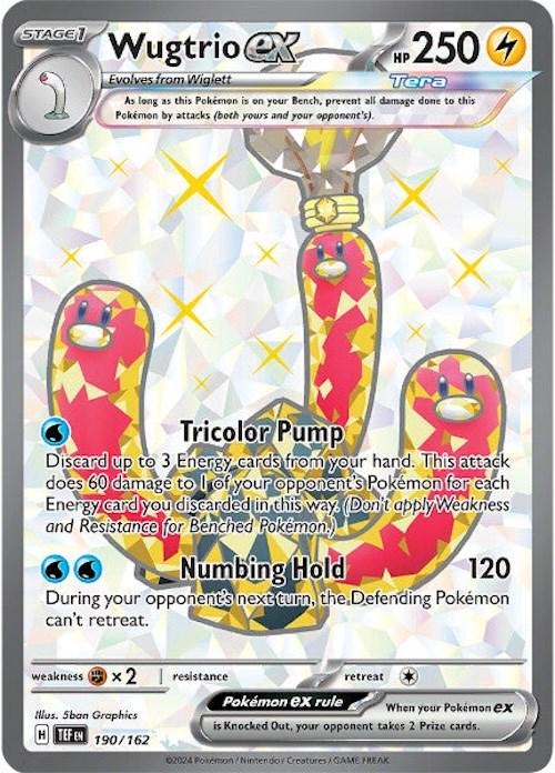 Wugtrio ex - 190/162 - Full art ultra Rare