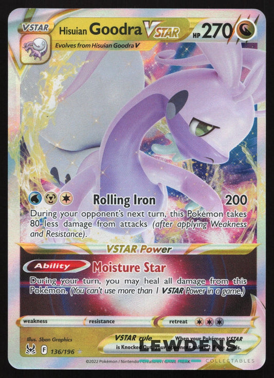 Hisuian Goodra VSTAR - 136/196 - Ultra Rare -Prize pack