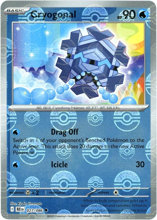 Cryogonal - 027/086 - Pokeball holo