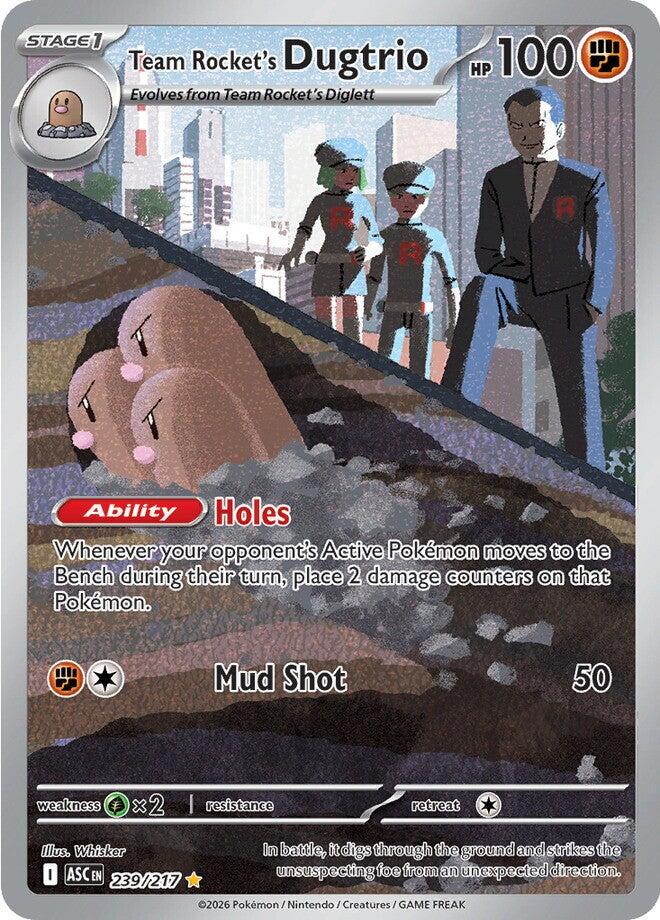 Team Rocket´s Dugtrio - 239/217 - Illustration Rare