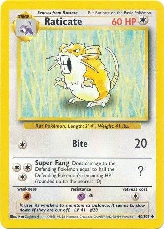 Raticate - 40/102 - Uncommon