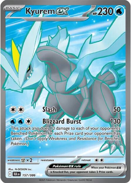 Kyurem ex - 157/086 - Full art Ultra Rare
