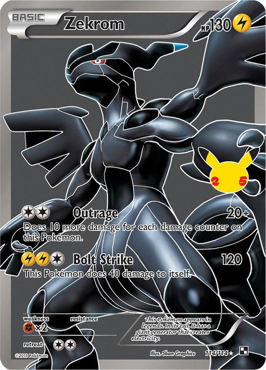 Zekrom - 114/114 - Secret rare 25th