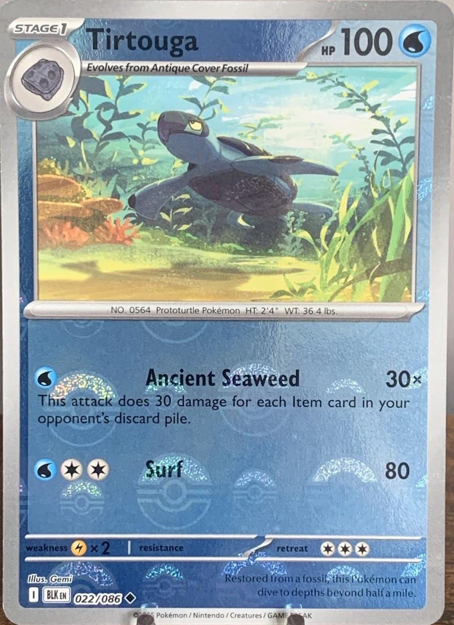 Tirtouga - 022/086 - Uncommon reverse - Pokéball