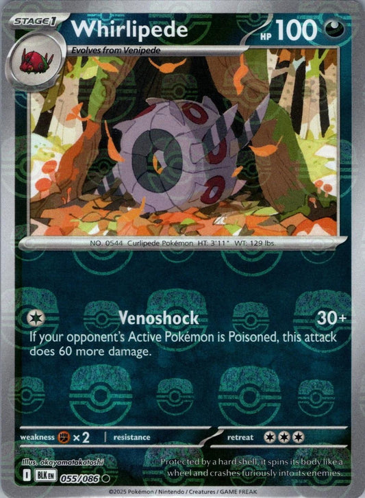 Whirlipede - 055/086 - Master Ball Holo