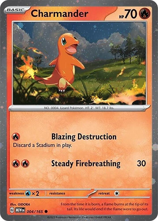 Charmander - 004/165 - Common Galaxy Holo